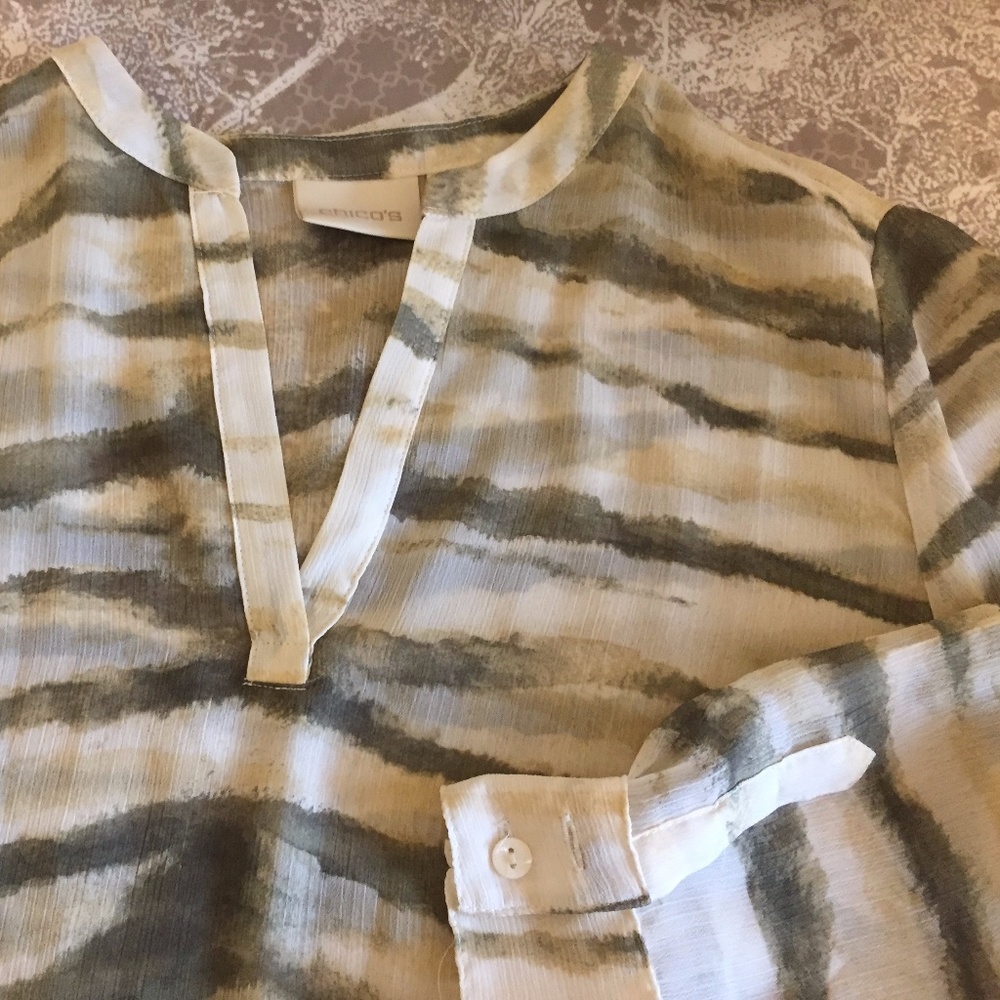 Chico's Semi-sheer Blouse
